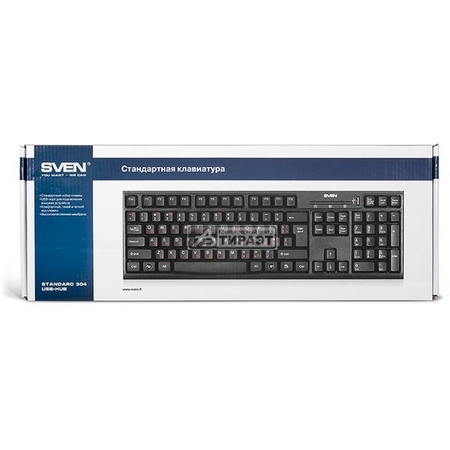Клавиатура SVEN Standard 304 USB+HUB (+USB-порт, black) Клавиатура SVEN Standard 304 USB+HUB (+USB-порт, black) купить по самой низкой цене