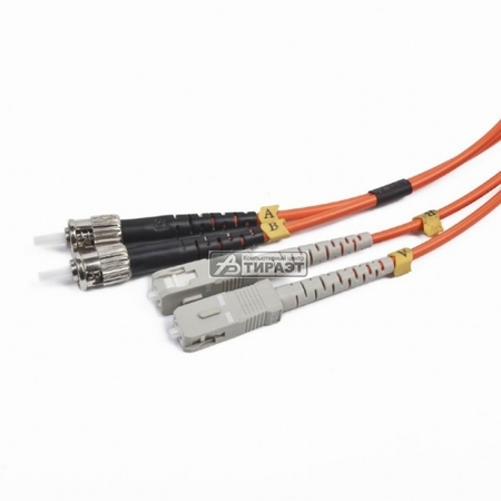 Кабель оптич. Gembird CFO-STSC-OM2-1M 1м,50/125 OM2,DuplMultimod.ST/ST купить по самой низкой цене