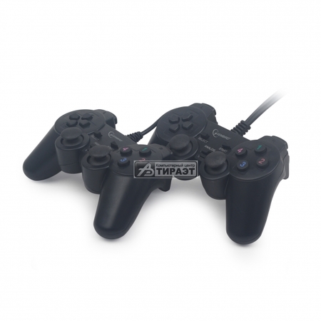 Джойстик (GamePad) JPD-UDV2-01,USB,виброотдача,2 геймпада с общим USB купить по самой низкой цене