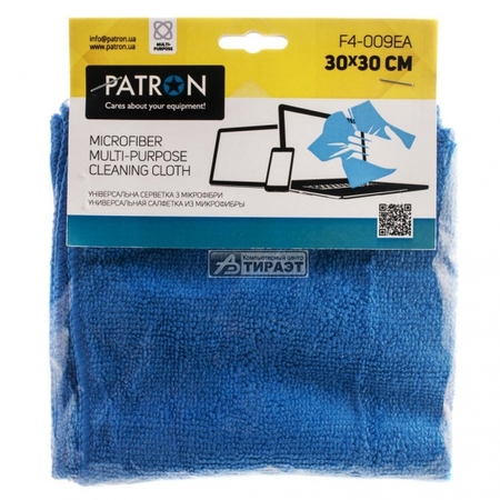 Салфетки чистящие PATRON, Microfibre, 1шт 30*30см (F4-009EA) купить по самой низкой цене