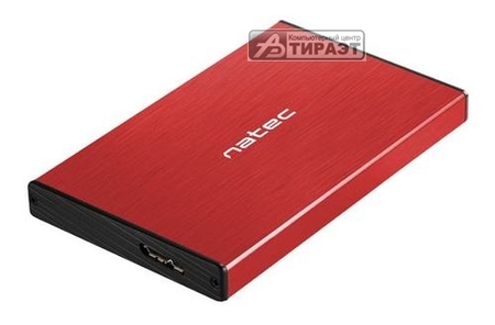 Карман внешний NATEC с интеф.USB3.0 для HDD 2.5",SATA (NKZ-1279) red купить по самой низкой цене