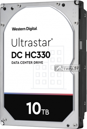 HDD SATA3 10Tb Western Digital (0B42266/WUS721010ALE6L) WD Ultrastar DC HC330 (256Mb, 7200rpm) купить по самой низкой цене
