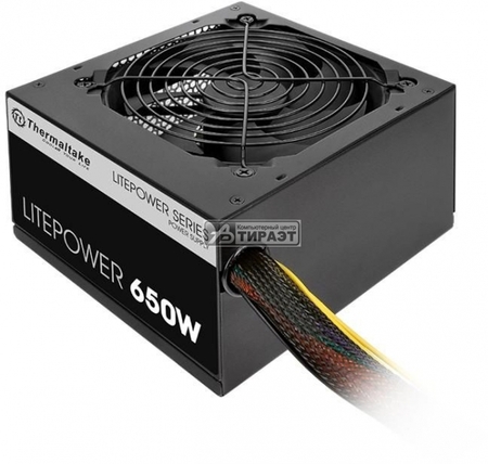 Блок питания 650W Thermaltake Litepower, Fan 120мм, APFC, ATX 12V 2.3 (PS-LTP-0650NPCNEU-2) купить по самой низкой цене