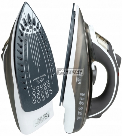Утюг Adler AD-5030 (3000Вт, подошва-керамика, вертикаль.отпаривание) купить по самой низкой цене
