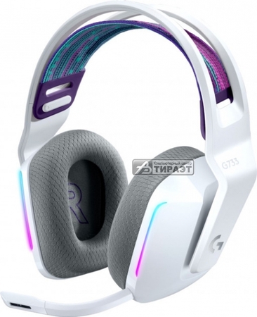 Наушники с микрофоном Logitech G733  (981-000883 ) wireless, полноразмерные, 20-20000/100-10000Гц,, White купить по самой низкой цене