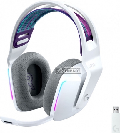 Наушники с микрофоном Logitech G733  (981-000883 ) wireless, полноразмерные, 20-20000/100-10000Гц,, White купить по самой низкой цене