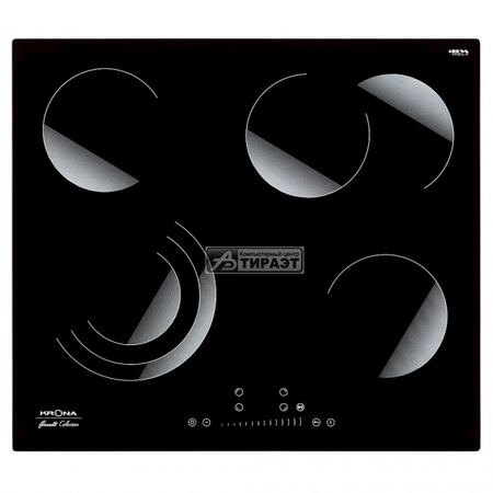 Панель варочная электрич. KRONA BRILLARE 60 BL (4 конф. Hi-Light, стеклокер, упр.сенс. Touch Slider) черн Панель варочная электрич. KRONA BRILLARE 60 BL (4 конф. Hi-Light, стеклокер, упр.сенс. Touch Slider) черн купить по самой низкой цене