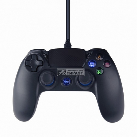 Джойстик (GamePad) JPD-PS4U-01, USB (3м, c вибрац. обратной связью, 2 джойст, 4-позиц. D-Pad, 8 кн, подсветка) купить по самой низкой цене