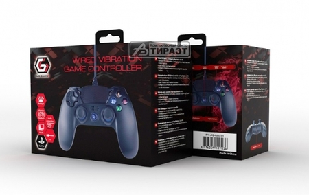 Джойстик (GamePad) JPD-PS4U-01, USB (3м, c вибрац. обратной связью, 2 джойст, 4-позиц. D-Pad, 8 кн, подсветка) купить по самой низкой цене