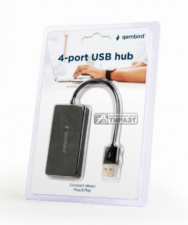 HUB 4PORT USB 2.0 UHB-U2P4-04 black купить по самой низкой цене