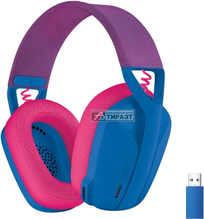 Наушники с микрофоном Logitech G435 (981-001062) Bluetooth, LightSpeed, 20-20000Гц, 45ом, blue купить по самой низкой цене