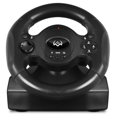 Руль SVEN GC-W300 (9" Рул.колесо+2 педали, USB, виброотдача, 2оси/8позиц/10кнопок) black/red купить по самой низкой цене