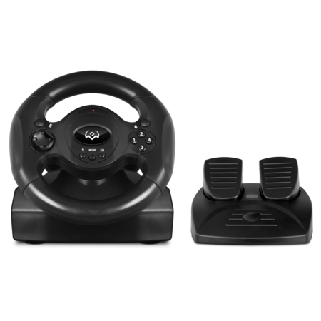 Руль SVEN GC-W300 (9" Рул.колесо+2 педали, USB, виброотдача, 2оси/8позиц/10кнопок) black/red купить по самой низкой цене