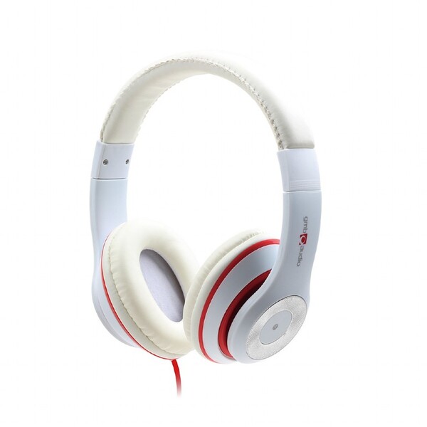 Наушники с микрофоном Gembird MHS-LAX-W (20-20000Hz, 32Ohm, 1.5м, 3.5mm 4-pin combo-jack) White/Red купить по самой низкой цене