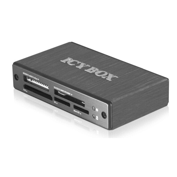 Картридер IcyBox IB-869a внешн. USB 3.0, xD, SD, SDHC, SDXC, MMC, RS MMC, microSD, CFI,CFII,MD, MS, MS Pro купить по самой низкой цене