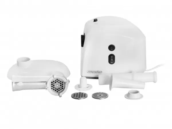 Мясорубка Mesko MS 4805 (600Вт/пиковая 1500Вт, реверс, 3 диск.для фарша, насад.для колбас, толкатель) Мясорубка Mesko MS 4805 (600Вт/пиковая 1500Вт, реверс, 3 диск.для фарша, насад.для колбас, толкатель) купить по самой низкой цене