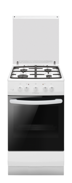 Плита газовая Hansa FCGW530253 4конф, эмаль, автоподжиг, газ-контроль, белая чугунные решётки купить по самой низкой цене