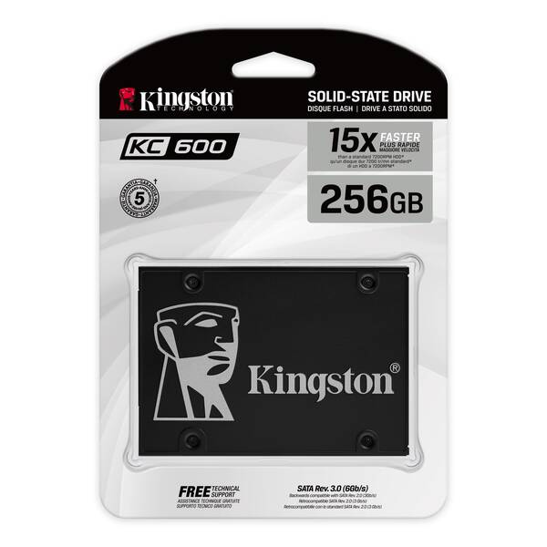 SSD 256Гб, SATA3/2.5', Kingston KC600 (SKC600B/256G) TLC 3D NAND, R/W 550/500Mb/s, TBW 150Tb SSD 256Гб, SATA3/2.5', Kingston KC600 (SKC600B/256G) TLC 3D NAND, R/W 550/500Mb/s, TBW 150Tb купить по самой низкой цене