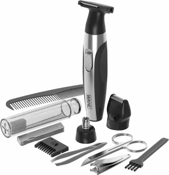 Машинка для стрижки волос (дорожный набор) Wahl Delux Travel Kit 05604-616 (борода, усы, баки, шея, в носу) купить по самой низкой цене