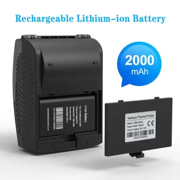 Батарея аккумуляторная (5809LYDD-ZJ) LI-ION 2000mAh, DC 7.4V/3A для термопринтеров POS-5809DD POS-5811DD купить по самой низкой цене
