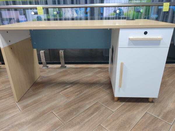 Стол офисный Luxury JO-3026X white ash + grey blue + white Стол офисный Luxury JO-3026X white ash + grey blue + white купить по самой низкой цене