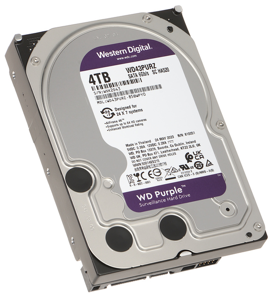 HDD SATA3 4TB Western Digital Purple WD43PURZ (256Mb,IntelliPower) HDD SATA3 4TB Western Digital Purple WD43PURZ (256Mb,IntelliPower) купить по самой низкой цене