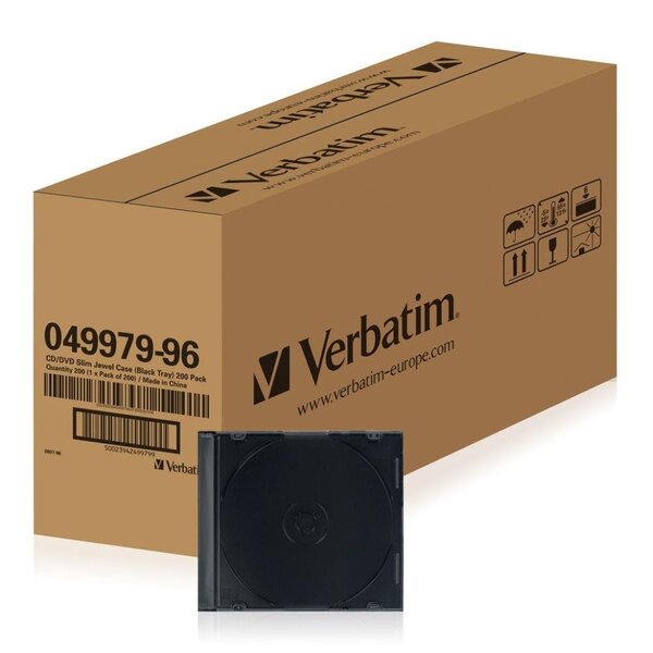 Бокс для CD/DVD Verbatim Slim, на 1 диск 120мм,  PVC (49979) Black 1шт Бокс для CD/DVD Verbatim Slim, на 1 диск 120мм,  PVC (49979) Black 1шт купить по самой низкой цене