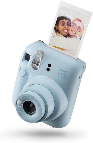 Фотоаппарат мгновенной печати INSTANT W/10SH GLOSSY INSTAX MINI 12 BLUE FUJIFILM, размер фотокарточ. 86x54мм Фотоаппарат мгновенной печати INSTANT W/10SH GLOSSY INSTAX MINI 12 BLUE FUJIFILM, размер фотокарточ. 86x54мм купить по самой низкой цене