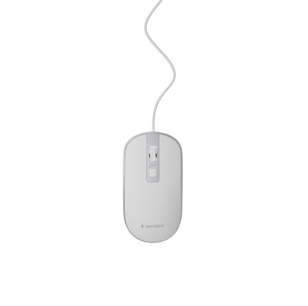 Мышь Gembird MUS-4B-06-WS USB, 4+1кн. 800/1000/1200dpi white/silver Мышь Gembird MUS-4B-06-WS USB, 4+1кн. 800/1000/1200dpi white/silver купить по самой низкой цене