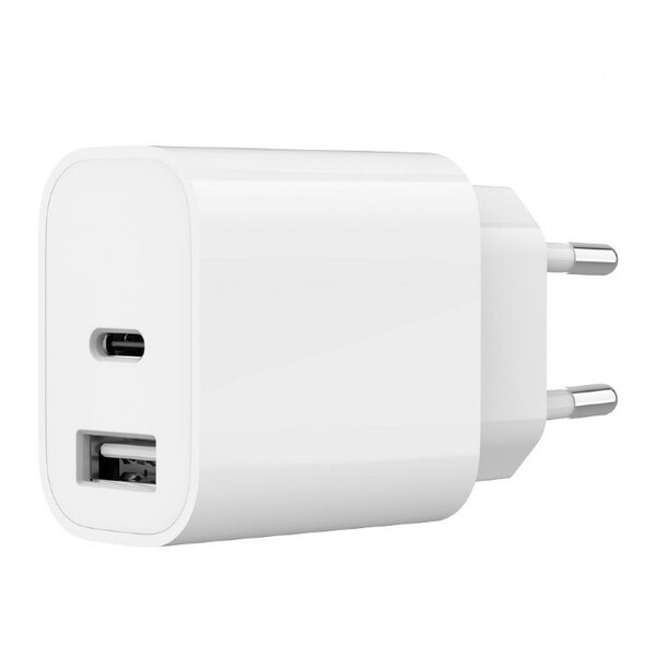 Зарядное устр. GEMBIRD (TA-UC-2AC12-01) White, 1*USB Type-A + 1*USB Type-C, max 2.4A купить по самой низкой цене
