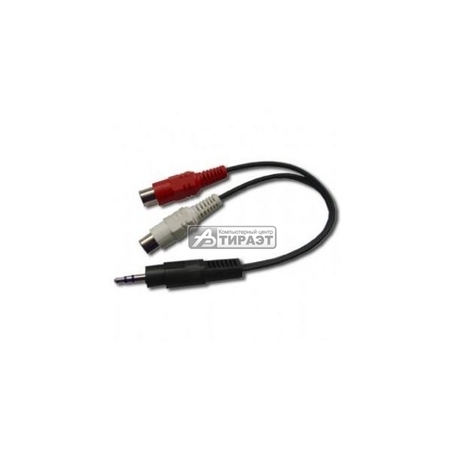 Кабель 3.5mm/2 stereo (Mini jack-RCA Female), 0,2м,  CCA-406 купить по самой низкой цене