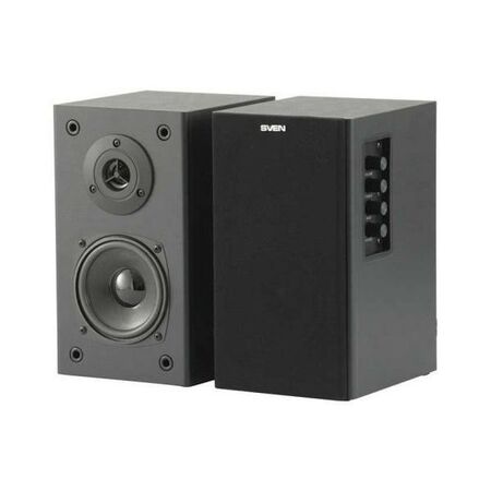 Акустика SVEN SPS-611S 2.0 (2x18W) black leather купить по самой низкой цене