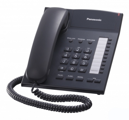 Телефон  KX-TS2382UAB PANASONIC, черный купить по самой низкой цене