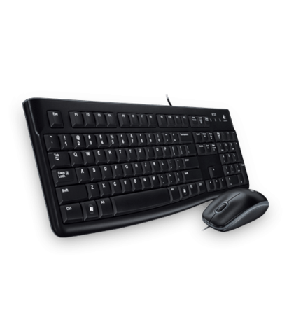 Клавиатура + мышь LOGITECH MK120, USB, black (920-002561) купить по самой низкой цене