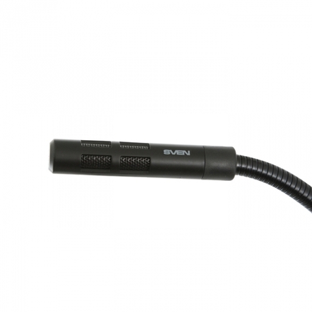 Микрофон SVEN MK-490 ( 2.4м.,подставка, черн.,30-16000Гц, -58±3дБ, мини-джек 3,5 мм) купить по самой низкой цене