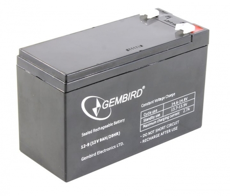 Батарея аккумуляторная Gembird 12V, 9.0 Ah (BAT-12V9AH) купить по самой низкой цене