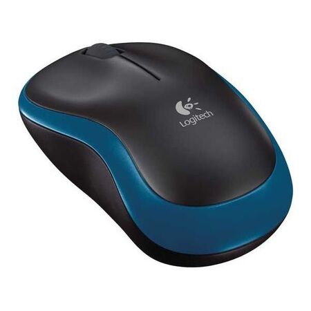 Мышь LOGITECH M185 Wireless black/blue, USB (910-002239) 3кн. купить по самой низкой цене