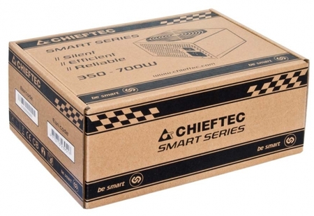 Блок питания 700W CHIEFTEC Smart GPS-700A8 ATX 12V 2.3, 24+8+2x8pin, Fan 12см, APFC, 85+ купить по самой низкой цене