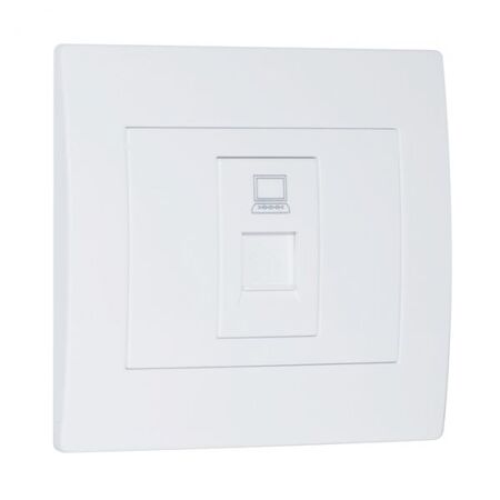 RJ-45 розетка внутренняя SVEN SE-128 1порт,шторка (White) купить по самой низкой цене