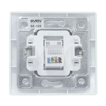 RJ-45 розетка внутренняя SVEN SE-128 1порт,шторка (Ivory) купить по самой низкой цене
