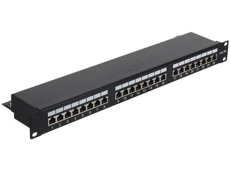 Панель ETHERNET 19'PATCH PANEL FTP 24PORT CAT.5E (NPP-C524-002) экран. купить по самой низкой цене