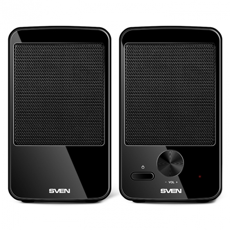 Акустика SVEN 312 2.0 (2x2W,USB питание) black, ABS-пластик купить по самой низкой цене