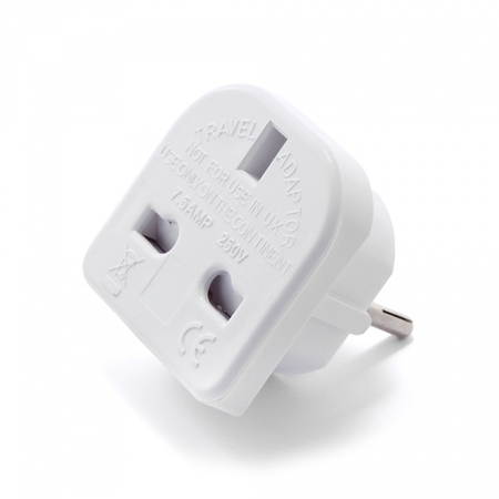Переходник питания A-AC-UKEU-001 (с вилки EU,UK в RU) max 7.5А купить по самой низкой цене