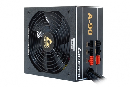 Блок питания 650W CHIEFTEC A-90 GDP-650C ATX 12V 2.3, 24+8+2x8pin, Fan 14см, APFC, 90+, полумодульный купить по самой низкой цене