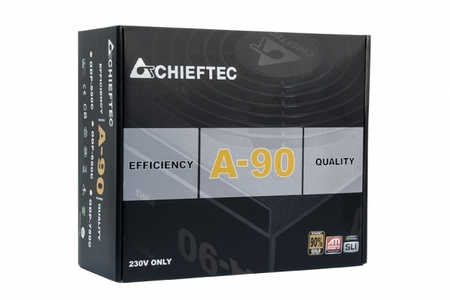 Блок питания 650W CHIEFTEC A-90 GDP-650C ATX 12V 2.3, 24+8+2x8pin, Fan 14см, APFC, 90+, полумодульный купить по самой низкой цене