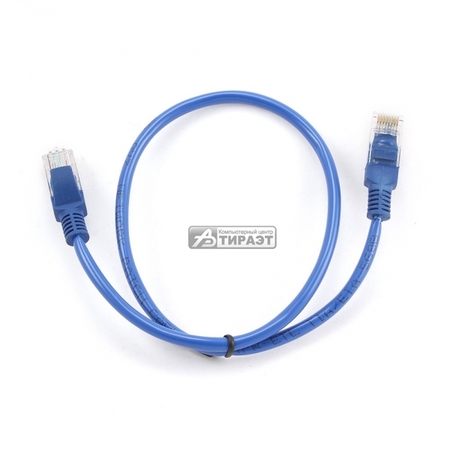 PATCH CORD UTP CAT.5E,0.5м. (PP12-0.5M/B) blue купить по самой низкой цене