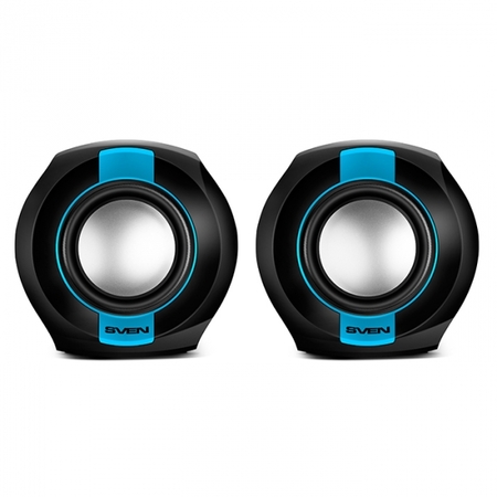 Акустика SVEN 150 2.0 (2x2.5W,USB питание)black/blue, ABS-пластик купить по самой низкой цене