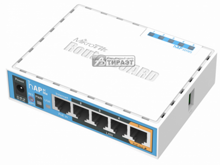 Маршрутизатор MikroTik hAP ac lite (RB952Ui-5ac2nD) 5p,PoE,a/b/g/n/ac купить по самой низкой цене