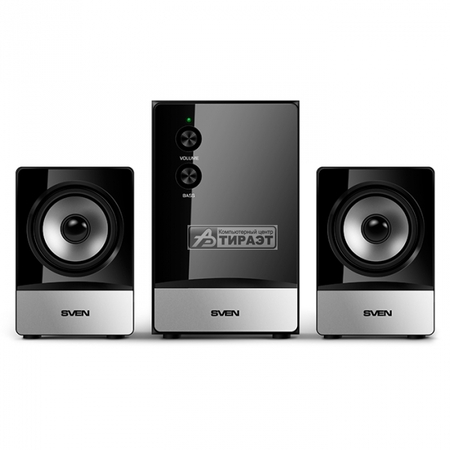 Акустика SVEN MS-90 2.1 (2x2.5Вт+5Вт) black купить по самой низкой цене