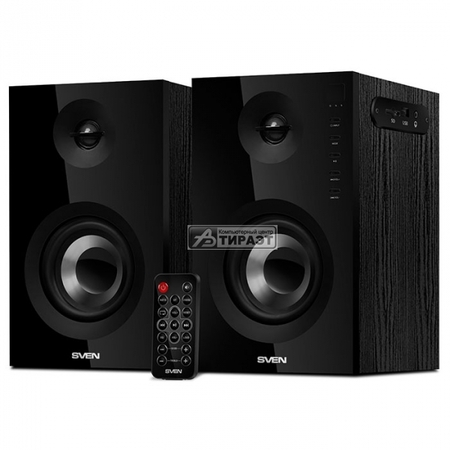 Акустика SVEN SPS-721 2.0 (2x25W,Bluetooth,USB/SD,Д/У) black купить по самой низкой цене